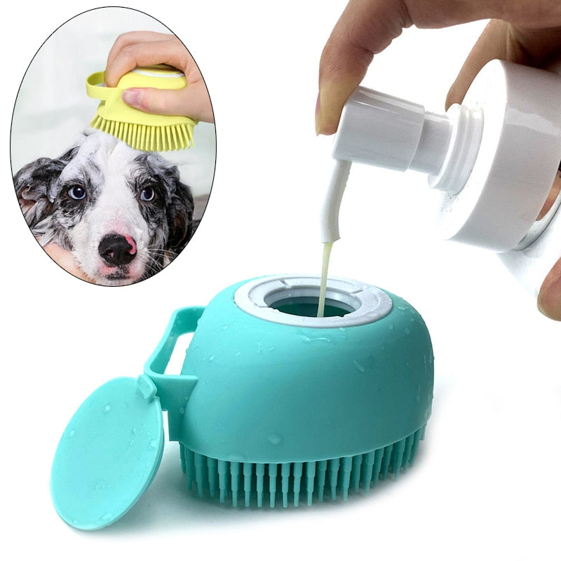 Luva de Massagem Escova Macia Segurança Silicone Acessórios para Animais de Estimação Cães Gatos Ferramentas Mascotas Produtos